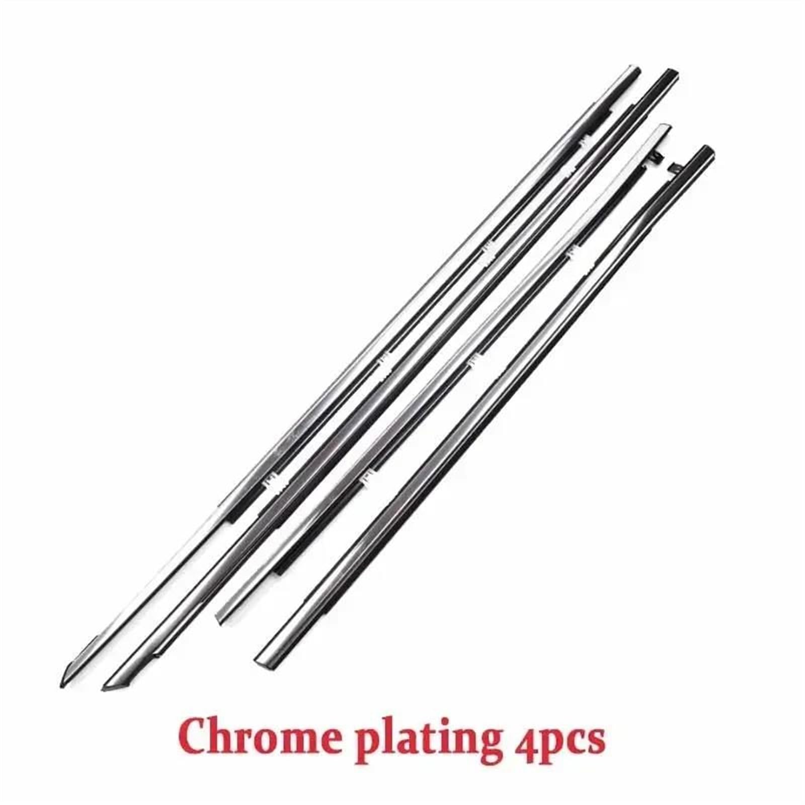 Guarnizione porta auto Guarnizioni per finestrini auto Per Toyota Per Land Per Cruiser Per Prado 120 2003-2009 Strisce antipioggia per porte(Plating 4pcs)
