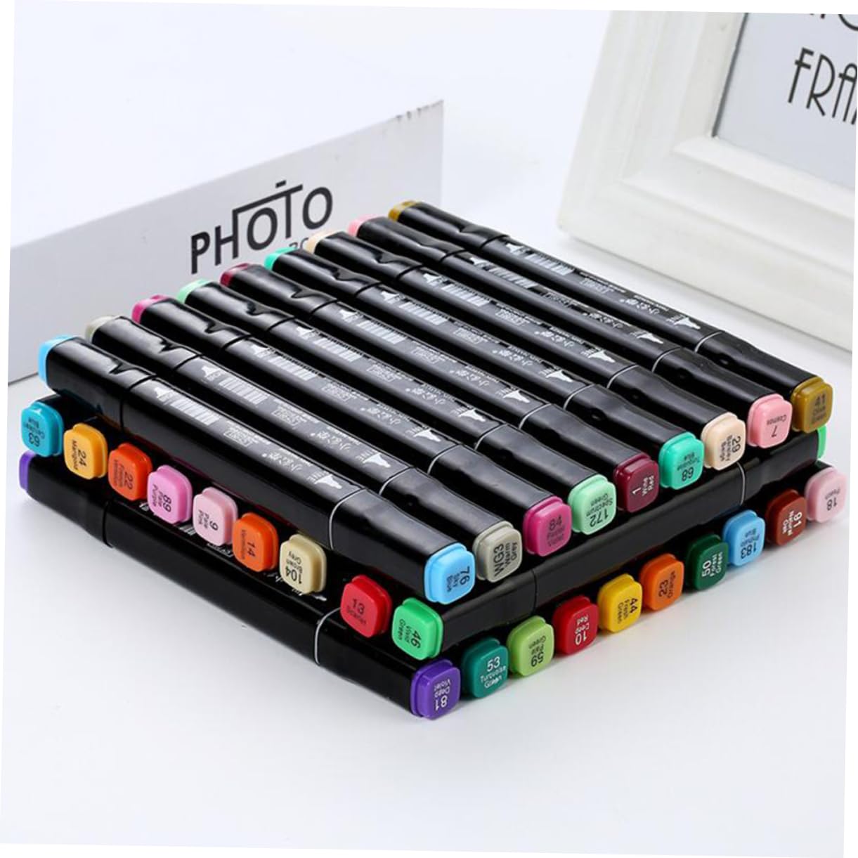 Artibetter Pennarelli Doppia Punta di Colorati ad Acqua Solvente per Disegnare Dipingere Studenti Scuole Ragazzo Ragazza