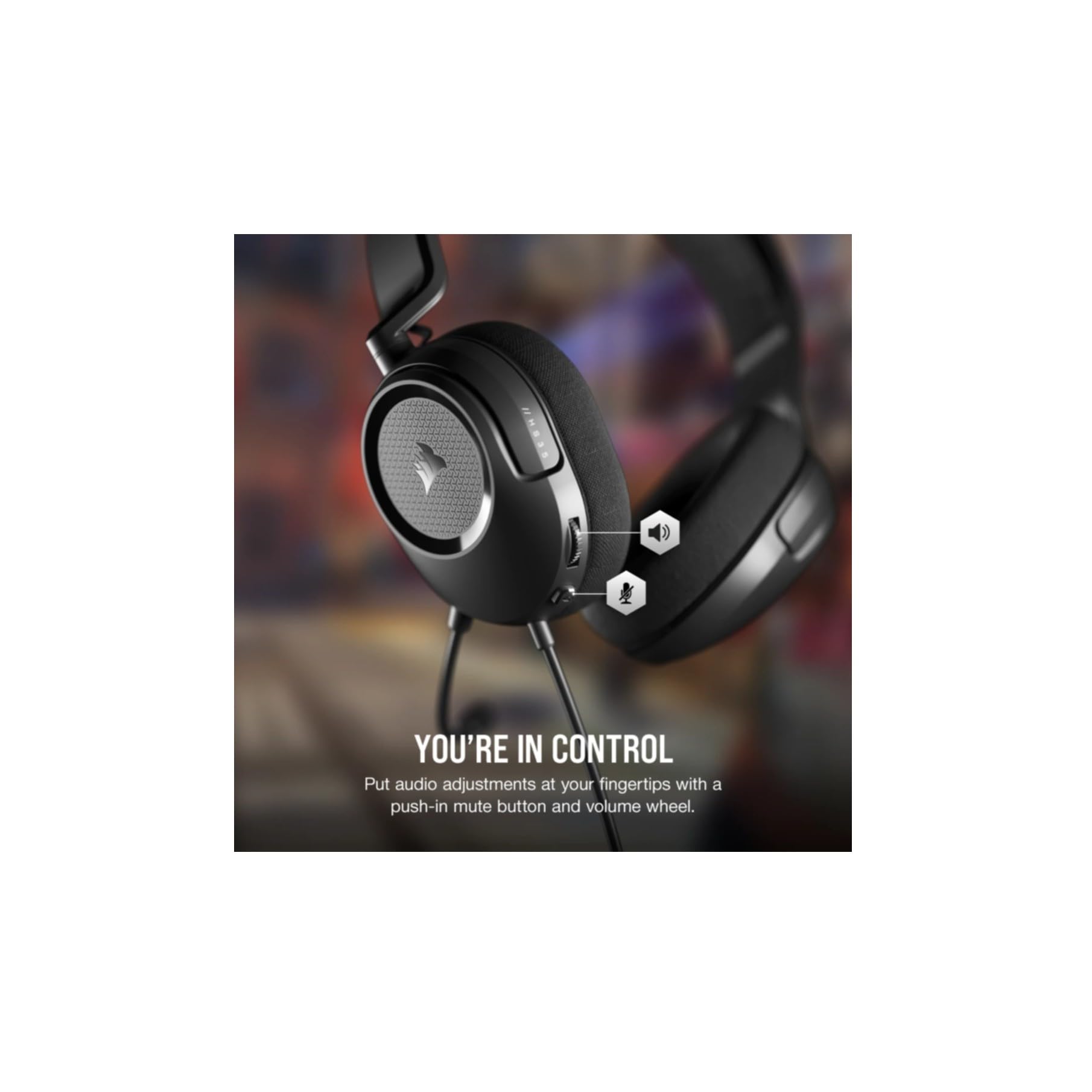 Zestaw słuchawkowy Corsair do gier HS35 SURROUND Black