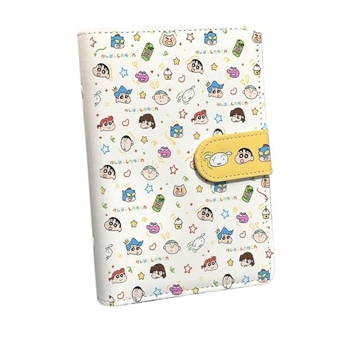 クレヨンしんちゃん A6 バインダーノート システム手帳 ルーズリーフ A6サイズノート 日記帳 横罫 メモ帳 リング ソフトリング バインダー 手帳リフィル ビジネス オフィス