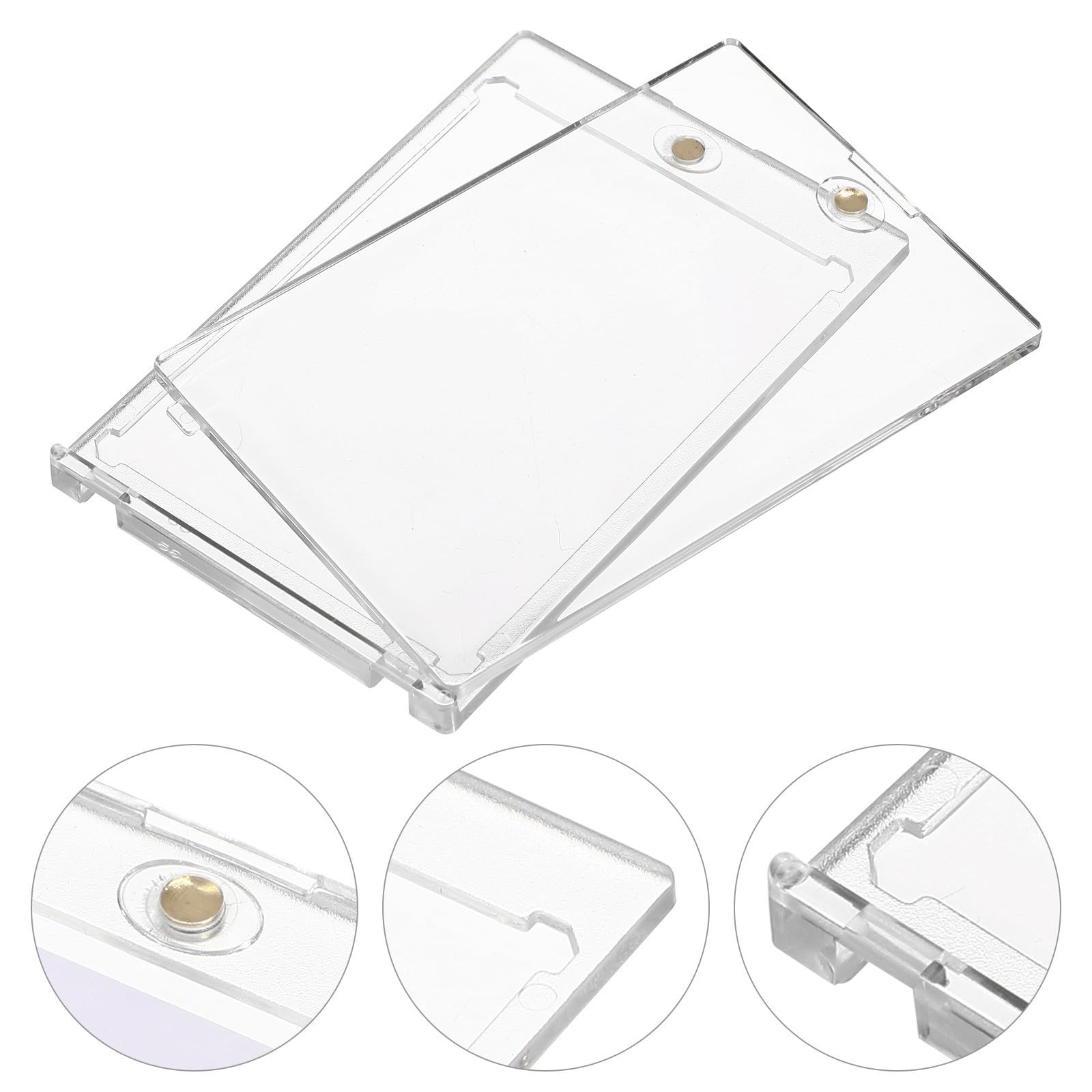 DOITOOL 30 Pièces Porte-cartes Magnétique Transparent en Plastique