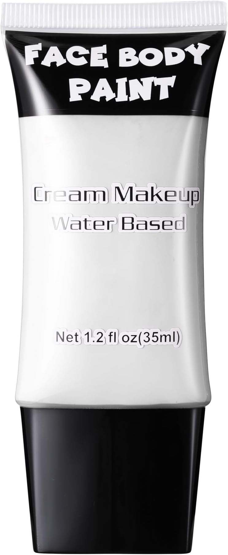 White Face Paint, Professional Face Painting Kit, Cream FX Water Based Body Paint, Full Coverage Foundation Makeup, SFX Makeup For Halloween Clown Joker Skeleton Corpse Zombie Vampire Cosplay