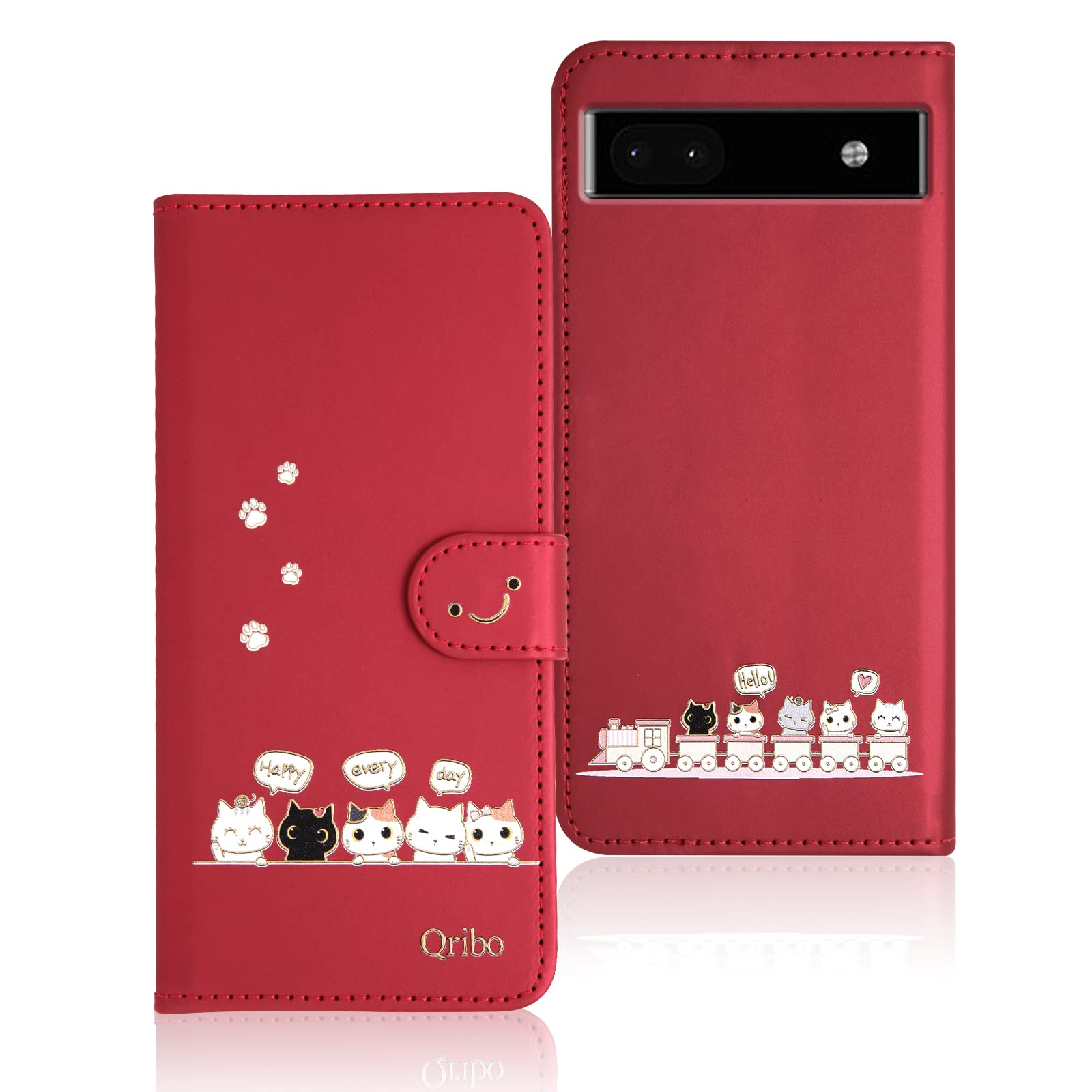 Amazon.co.jp: Qribo 適合 Google Pixel 6a ケース 手帳型 ピクセル6a