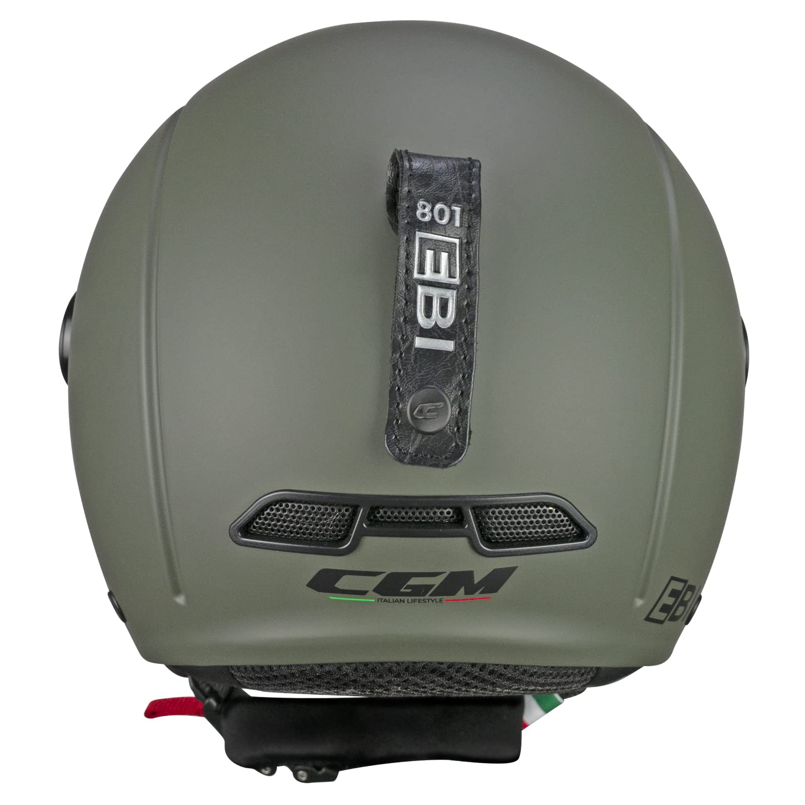 CGM EBI Casque de Ski Unisexe Adulte, Vert Mat, M (57-58cm)