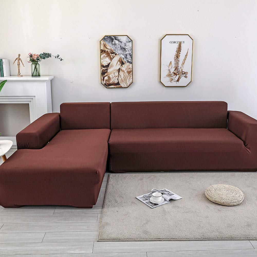 Copridivano componibile, impermeabile, lavabile, a prova di animali domestici, per sezioni a forma di L, design antiscivolo con membrana impermeabile