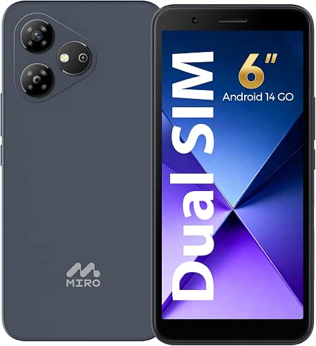 MIRO 4G Cell Phone - New Android 14 Go Edition