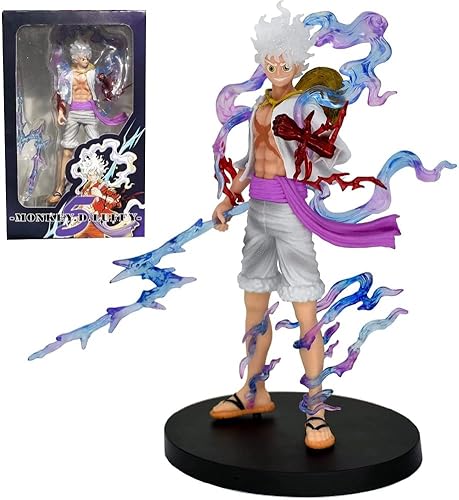 Miniatura 1 de XAGVHIM Figura de anime Luffy, figura de Gear 5 Luffy, colección de figuras de acción de Luffy, estatua de juguete de regalo