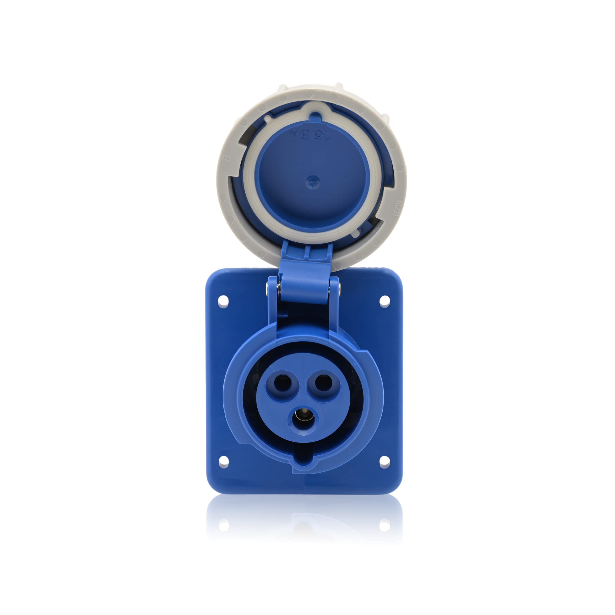 Presa Industriale CEE IP67 Blu Grigio - 16A, 3 Poli, 230V - Foto 9