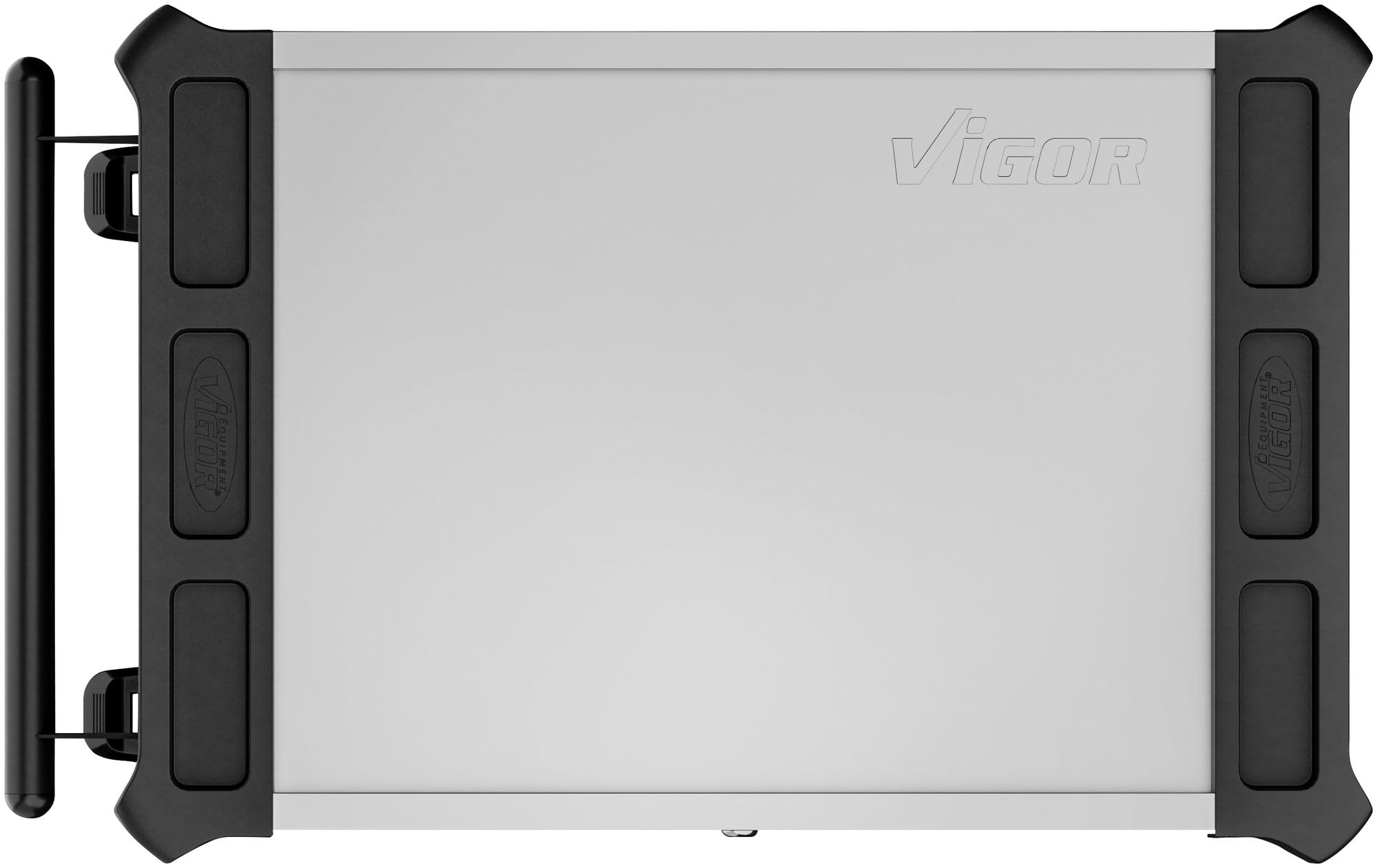 Vigor Workshop Trolley V1901-X/376 Series L, 8 Drawers, with Reversible Ratchets, Socket Wrench, Screwdriver, Pliers Set, Stainless Steel Worktop, 500 kg Load Capacity, Powder-Coated