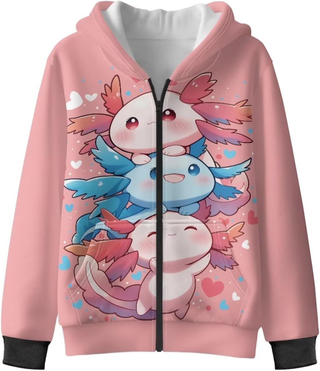 Girls Zip Up Hoodies for Kids Fleece Lined Hooded Sweatshirt Long Sleeve Fall Jacket Warm Winter Clothes Size 6-16 - Image 6