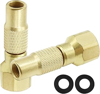 Air Chuck Twist-on, 2-Pack Heavy Duty Tire Air Chuck Screw on Tire Air Chuck for Tire Inflator Gauge Compressor Accessories