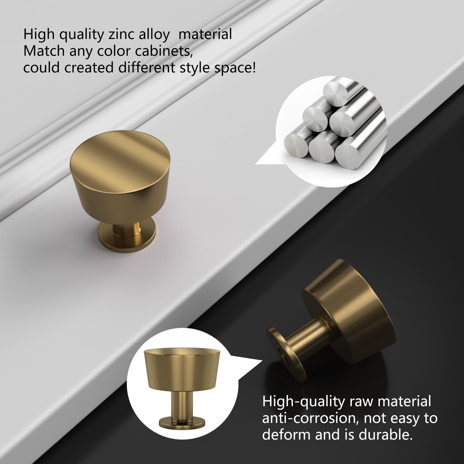 Seat Leon 15 Tsichampagne Bronze Cabinet Knobs