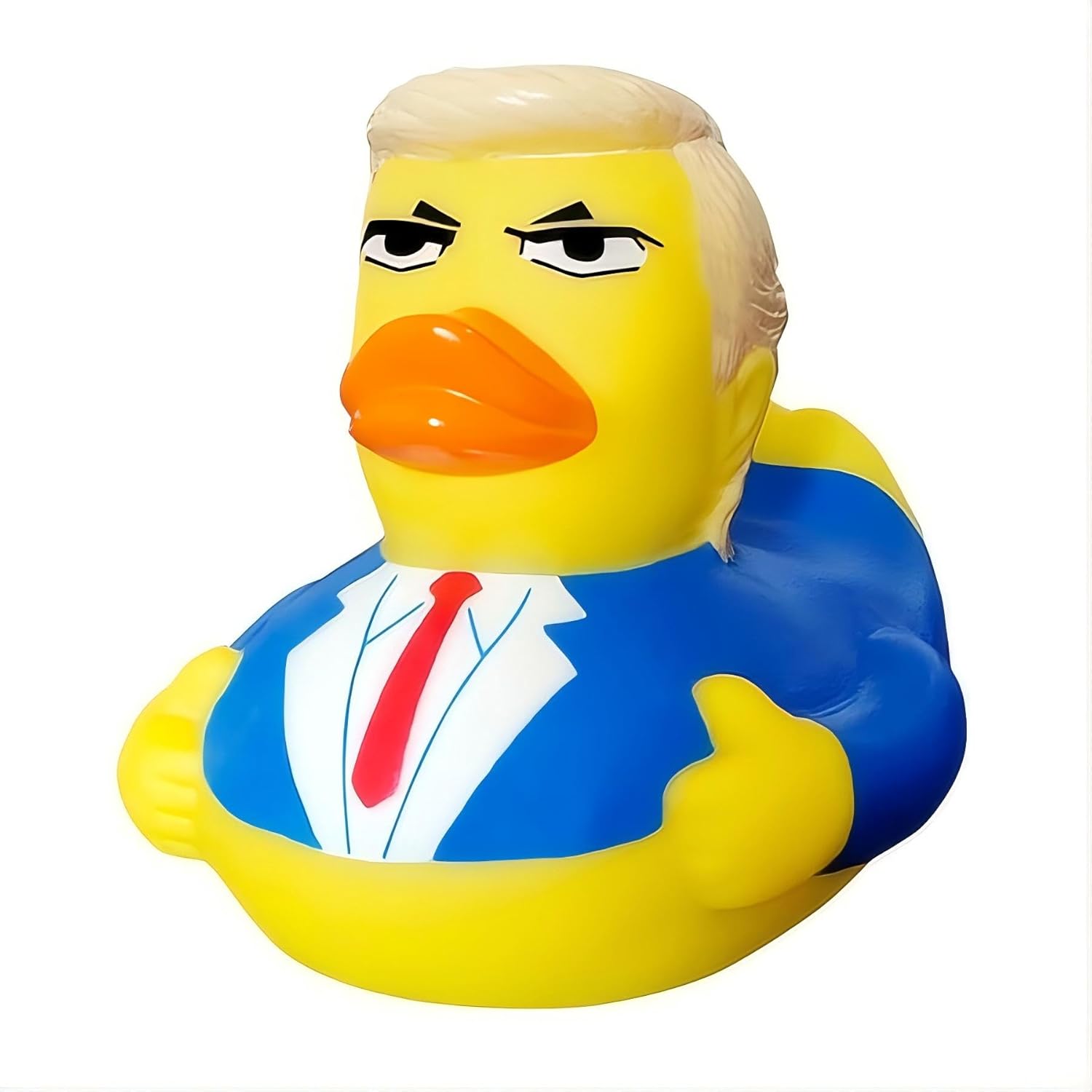 ?NUWANI Donald Trump Rubber Ducks for Jeep Car Dashboard - 4" Self-Recovering Bath Duck Toys for Baby Shower, Family Party - Funny Gag Gift for Kids Birthday, Christmas, Office Decoration for Adult Red Tie T