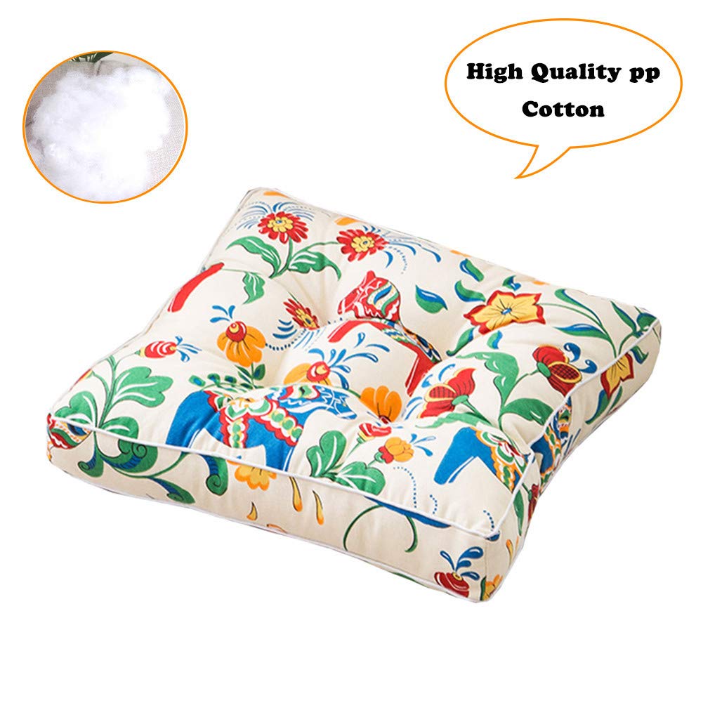 FANSU Stuhlkissen Set 2er - Leinen Sitzkissen 40x40cm Für Indoor & Outdoor