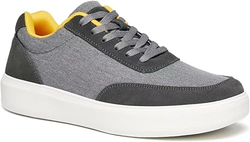 OrthoComfoot Zapatos de fascitis plantar para hombre, zapatos de tendinitis de Aquiles para hombre, tenis de moda con soporte de arco con diseño de