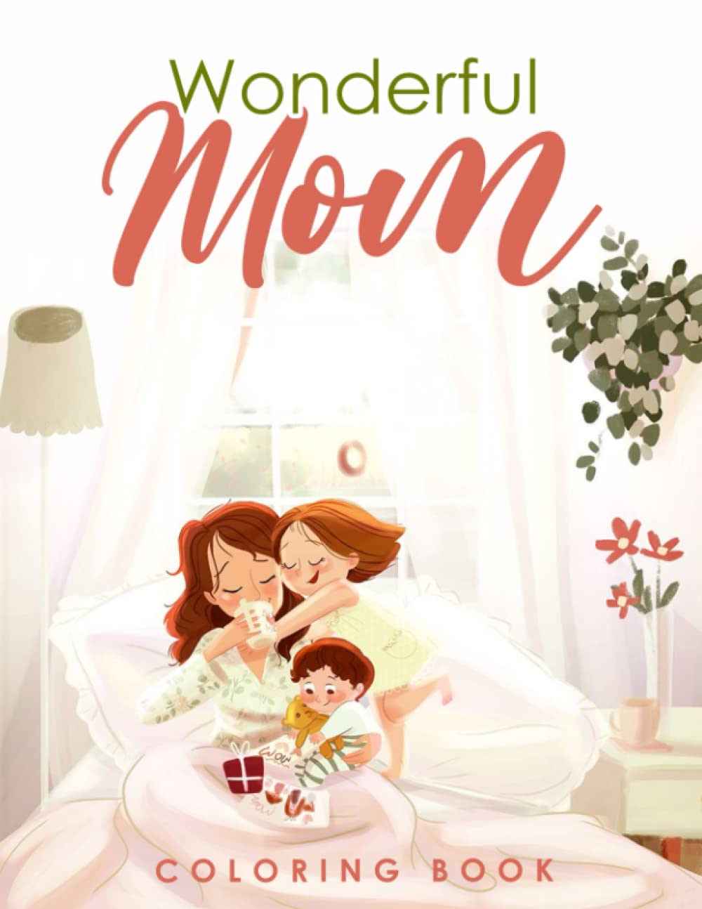 Buy Wonderful Mom Adults Quotes Coloring Book: Color Hunt! A