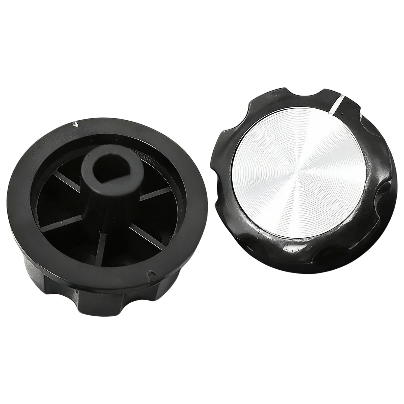 2-Pack D-Type Shaft Timer Knob, Universal Air Fryer Replacement Control Knob - Compatible with Most Air Fryer Models, Easy Install Accessory Part