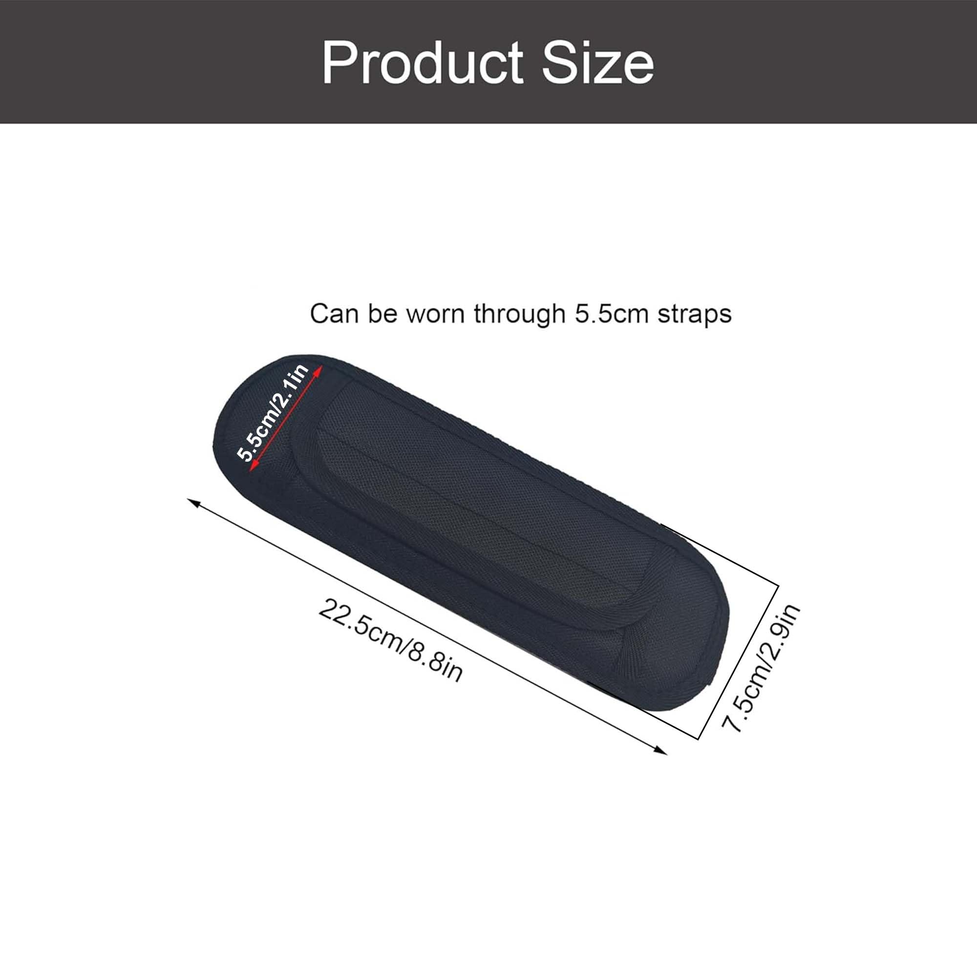 Lot De 2 Coussinets D'Épaule Pour Sac à Dos - Confort Noir