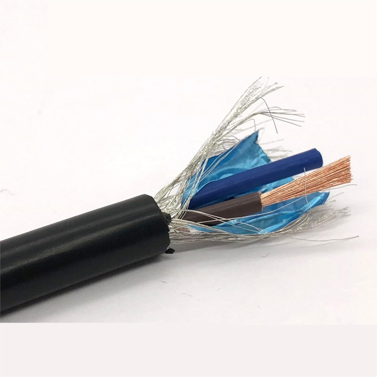 1M Shielded Wire 2-40core 26 24 22AWG Shielded Pure Copper RVVP Shielded Wire Control Cable Signal(30 cores 1meters,22 AWG 0.3MM)