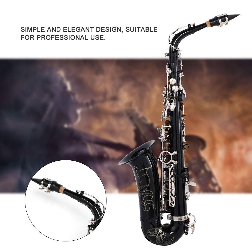 Sax, RiToEasysports SLADE Sassofono Mediante Mib Sassofono Contralto con Accessori Nero