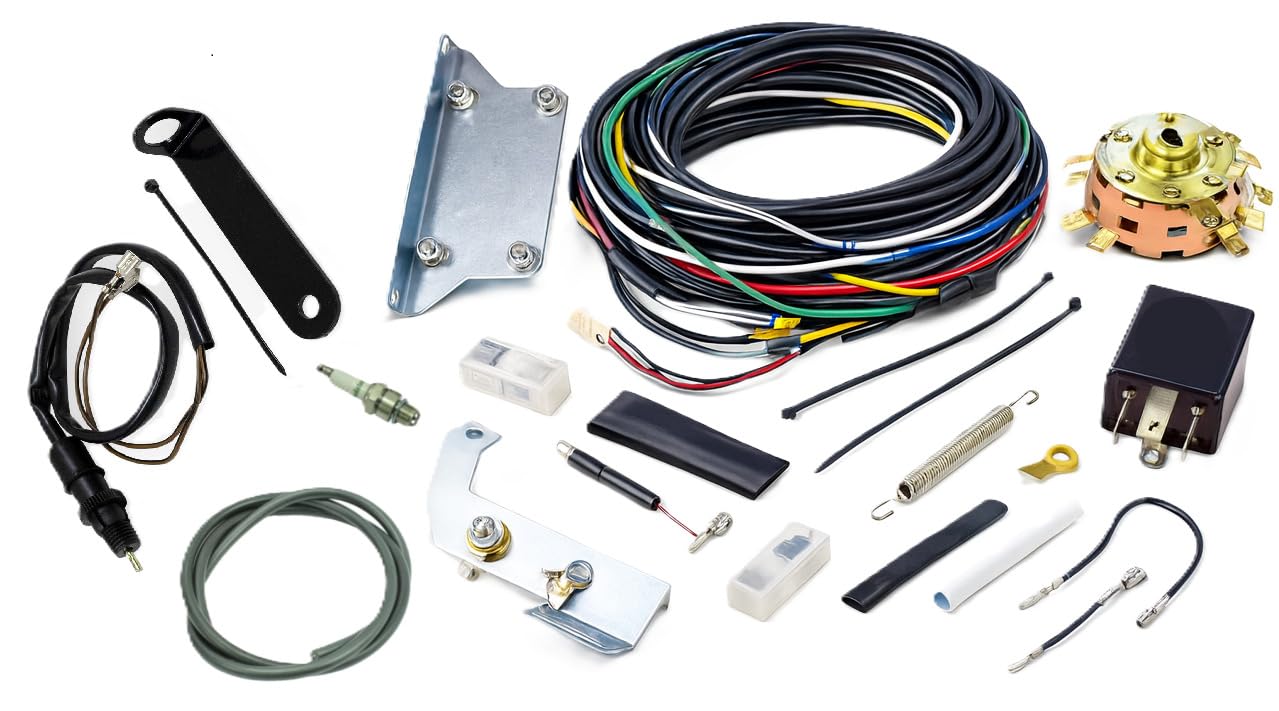 Simson S50 S51 Elektrik Set inkl. Kabelbaum,Vape Halter, Bremslichtschalter, Zündschloss,Sicherungen