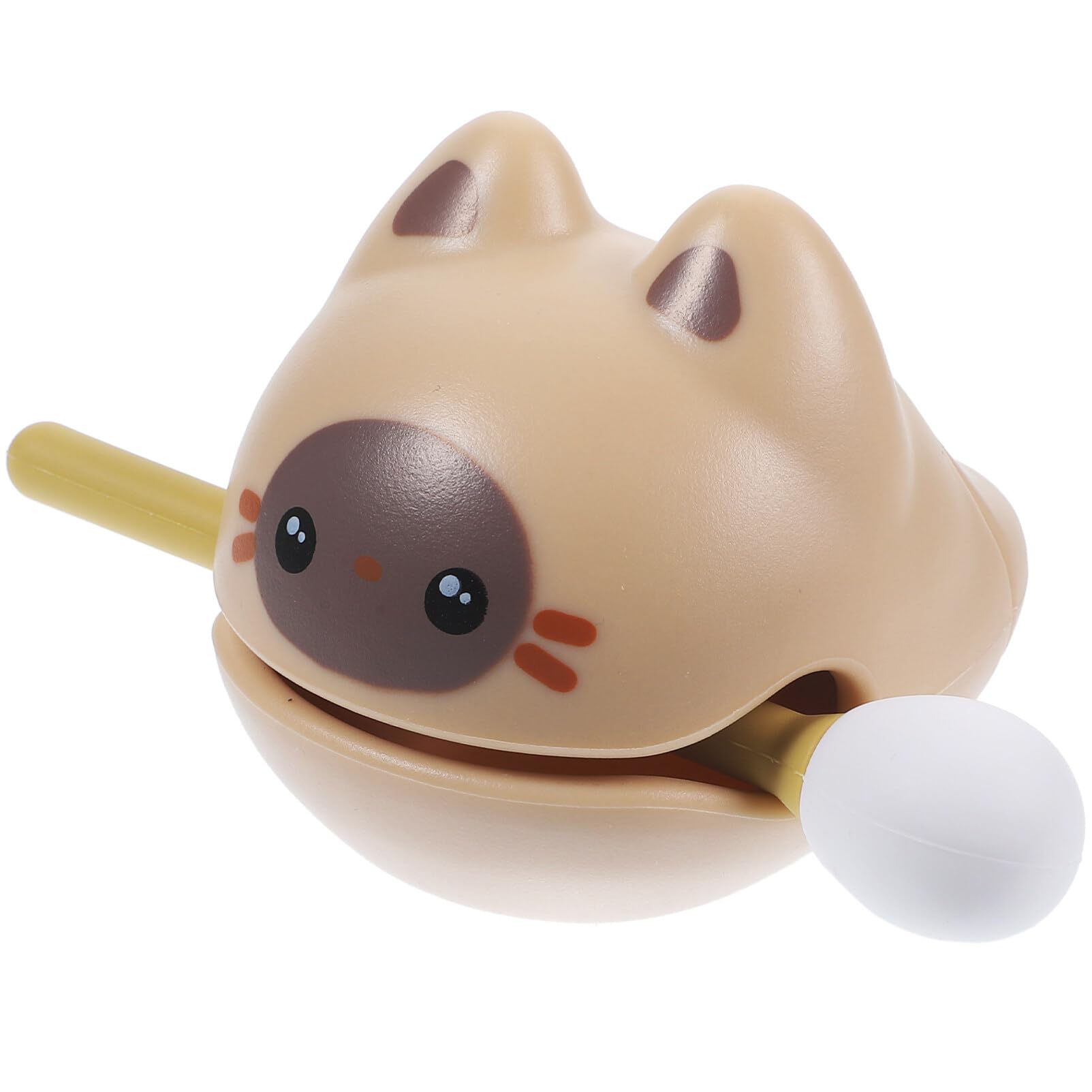 STOBAZA 1 Set Desktop Ornaments Percussion Toy Plaything Cartoon Temple Block Musical Instrument Small Temple Block Cartoon Wooden Fish Toys Small Wooden Fish Temple Block for Office