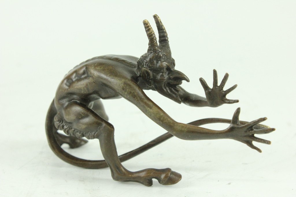 Amazon.co.jp: 手作りのブロンズ彫刻像サテュロス「悪魔」オーラル