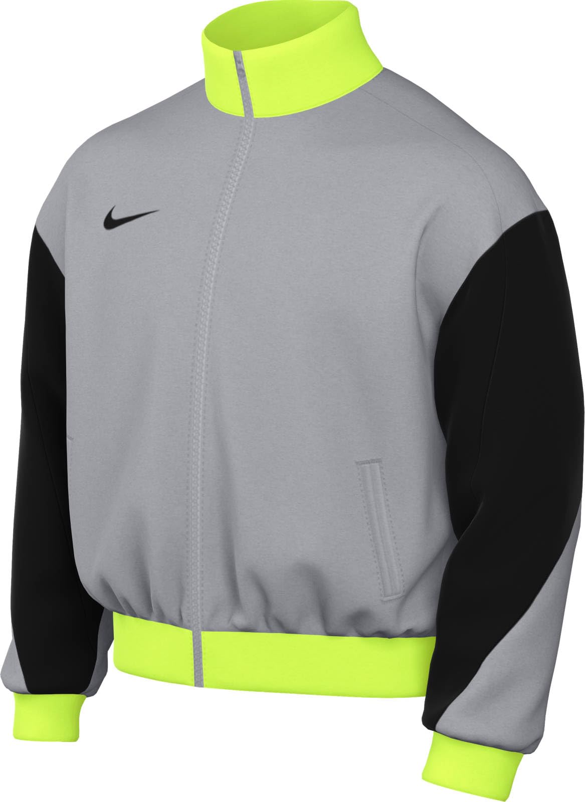 NIKE FD7681-013 Dri-FIT Academy Pro 24 Track Jacket K Jacket Men's WOLF GREY/BLACK/VOLT/BLACK Size XS