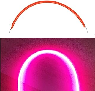 WYLIELAMSH 6pcs 3V COB LED Filament Flexible 300mm 260mm 185mm 145mm 130mm 95mm 80mm 60mm 40mm Edison Bulb Lamp Parts LED Diode Decoration 450mm Pink