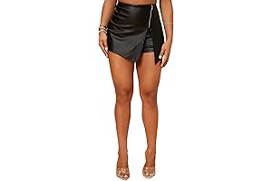 Women's High Waisted Metallic Sequined Shorts