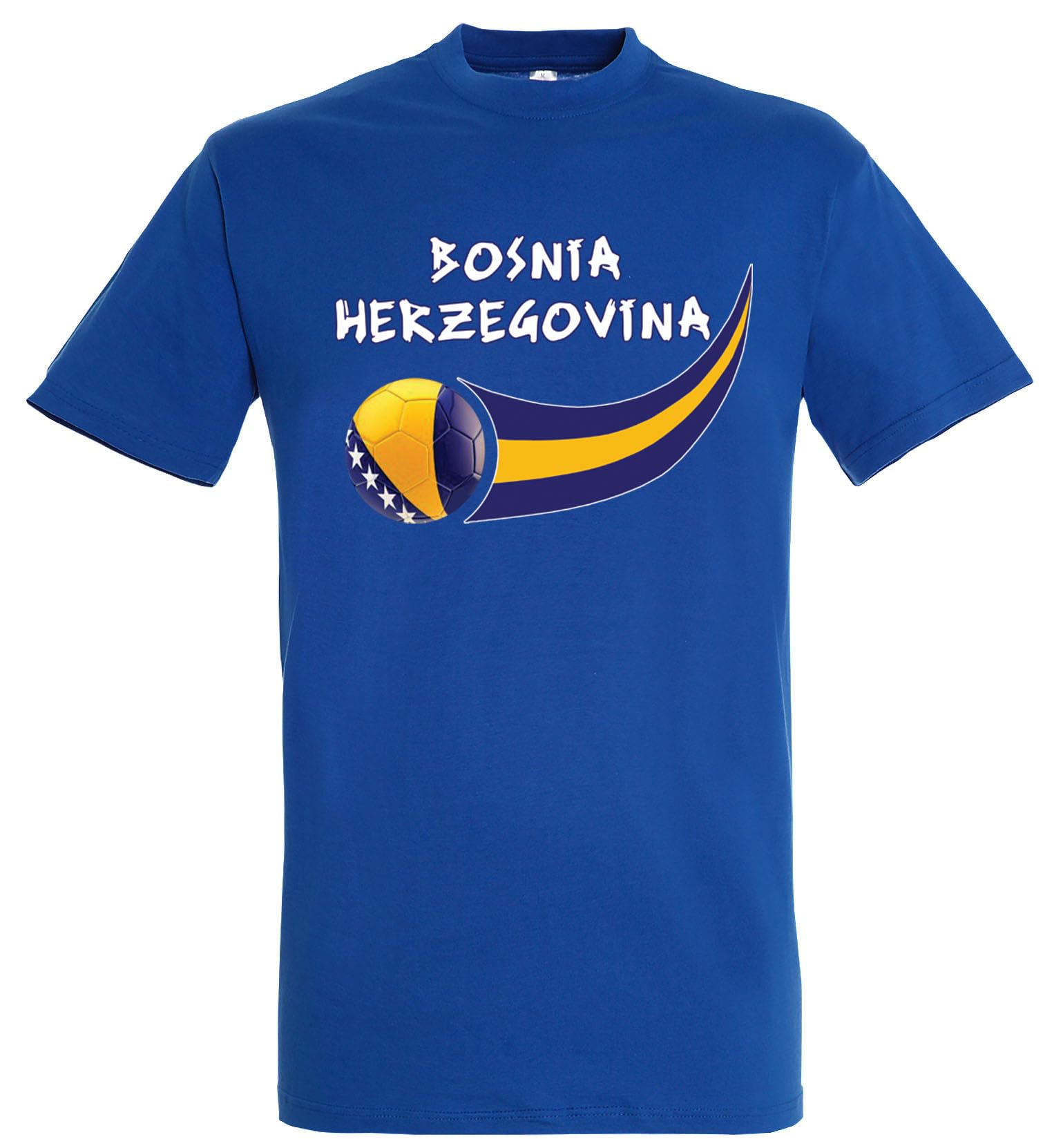 Supportershop Football Bosnia and Herzegovina Unisex T-Shirt, Blue, S