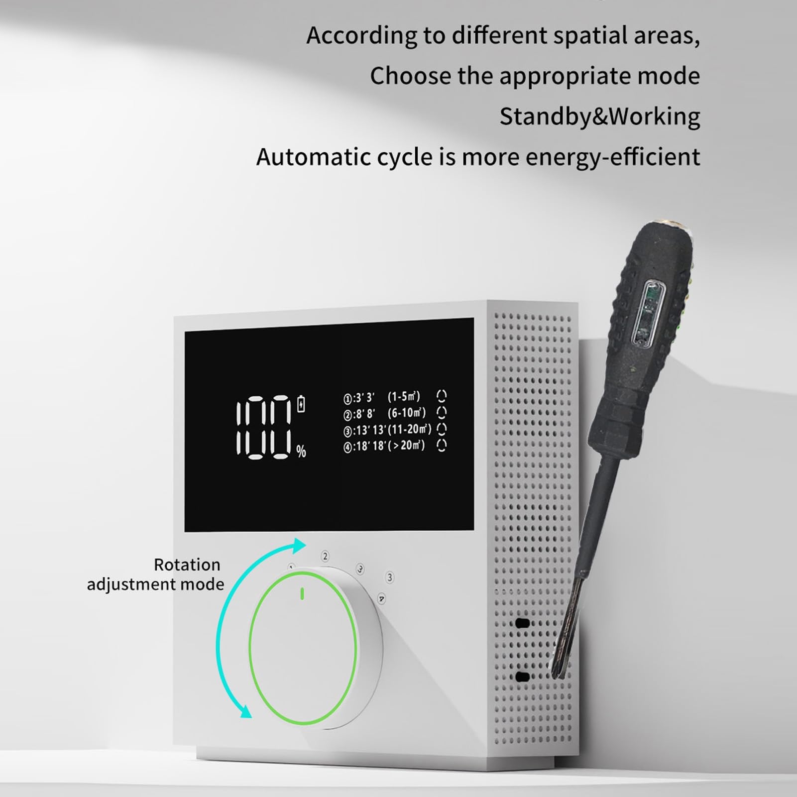 Srliya Purificatore D'aria USB Ricaricabile per Montaggio a Parete Desktop Piccolo con Generatore di Ioni Negativi Silenzioso per Camera da Letto Ufficio Casa ABS 14,99 Once