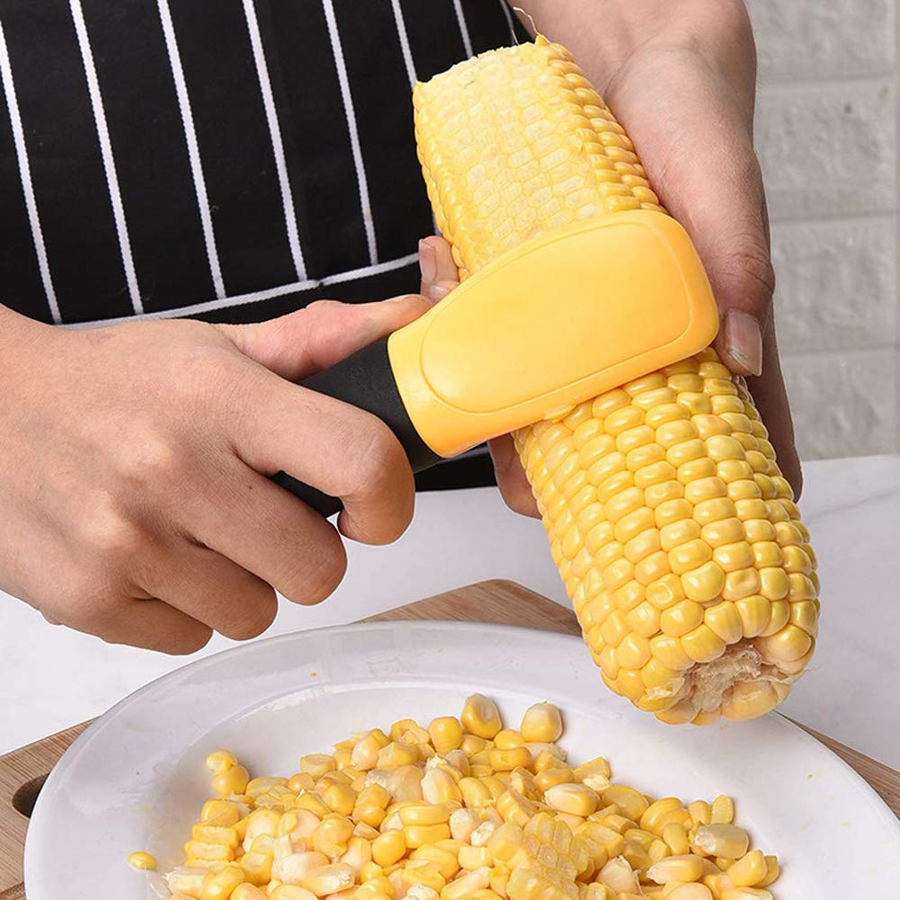 ROARINGWILD Corn Peeler Stainless Steel Corn Cob Remover Stripper Peeler Thresher Cutter Tool Kernel Peeler for Home Kitchen Cooking Utensils Kitchen Gadget