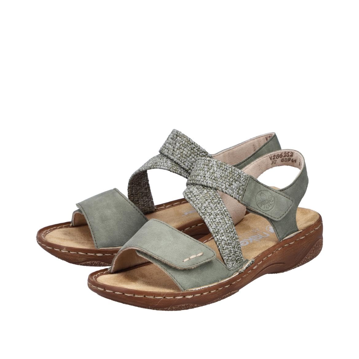 Rieker Damen V2862 Riemchen Sandalen