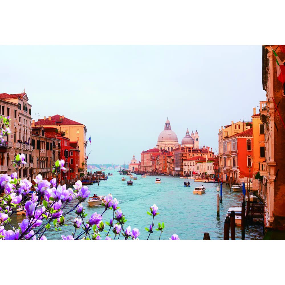 Aoihrraan 1,5x1m Italy Town Backdrop Italian Venice Water City Rialto Bridge Gondolas Canal Historical Culture Scenery Photography Background Travel Children Kids Adults Portrait Photo Studio Props - View #13