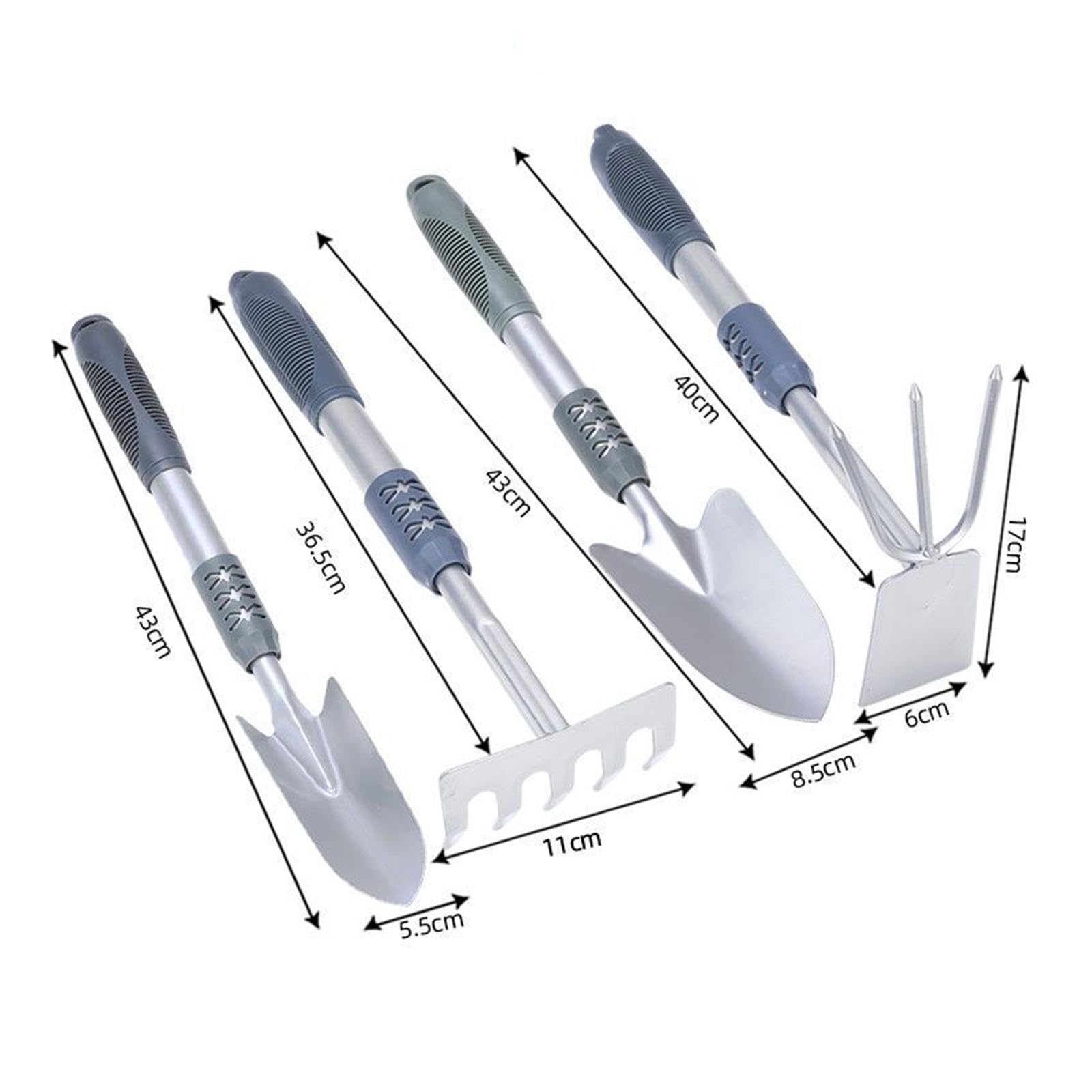 Attrezzi da giardinaggio Attrezzi da giardino Manico ergonomico Cazzuola da giardinaggio leggera Attrezzi manuali for piantare diserbo Scavare prato, 3 pezzi/784/1033 (Color : 4pcs)