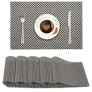 HOKIPO PVC Dining Table Placemats Set of 6 - 45x30 cm (AR2966)