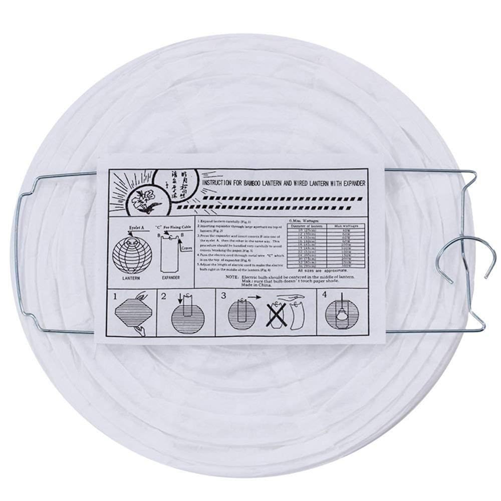 Farolillos de Papel,Linternas de Papel 30 PCS/SET PAPEL LANTERN 6 "8" 10 "12" 14 "Azul Pink Blanco Lampión Boda Boule Lampionnen Decoración colgante
