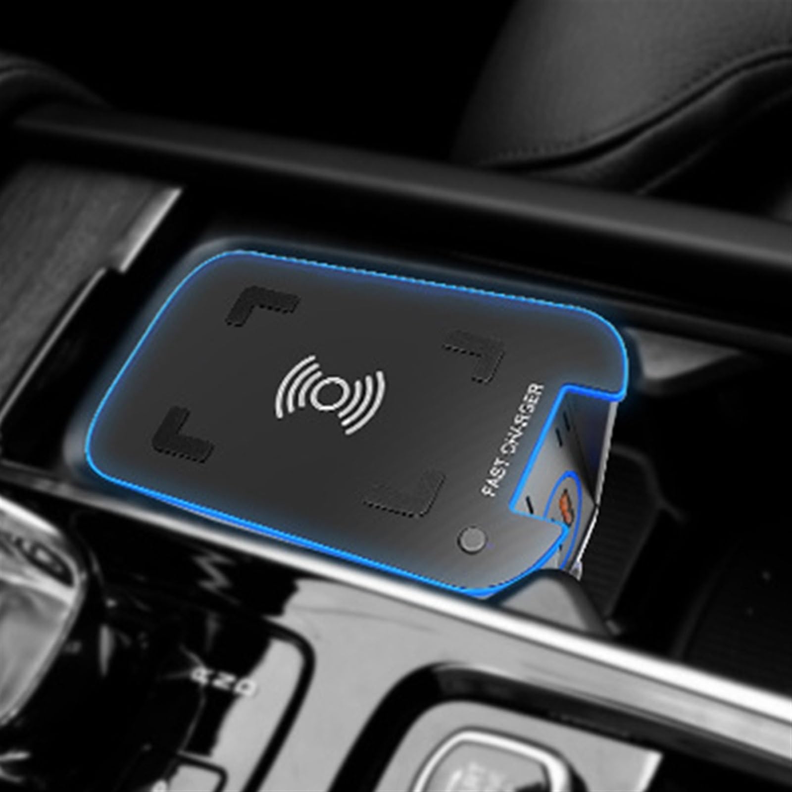 Adapter ładowarki samochodowej USB Ładowarka samochodowa QI bezprzewodowa, do VOLVO, XC90 S90 XC60 VC60 2018 2019 2020 15 W płytka ładująca uchwyt telefonu