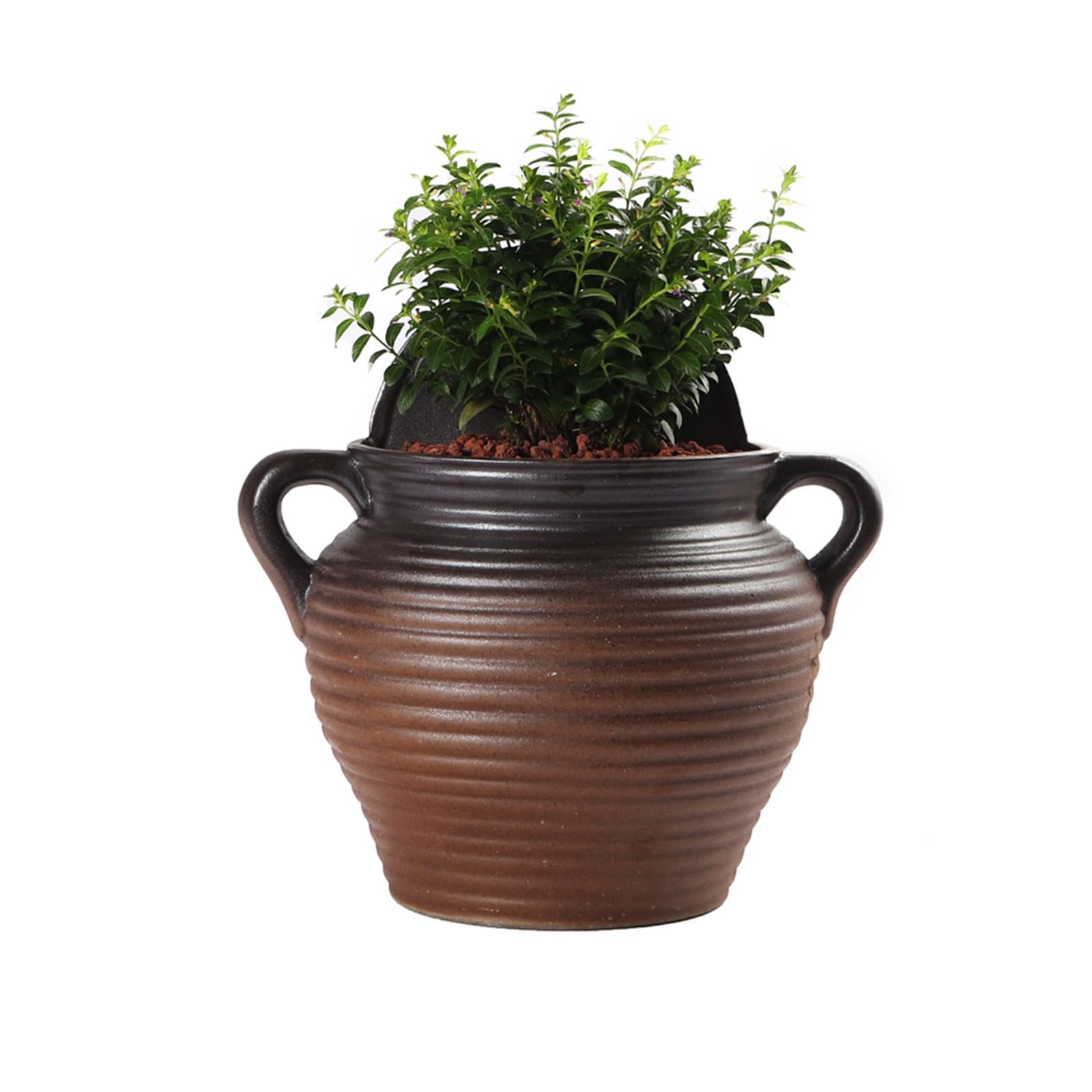 Liudan Wiszące doniczki, doniczka ścienna, wisząca doniczka na kwiaty, ceramiczna, wisząca doniczka, doniczka na sukulenty, wolnostojąca, dekoracyjny wazon ścienny, wieszak na rośliny