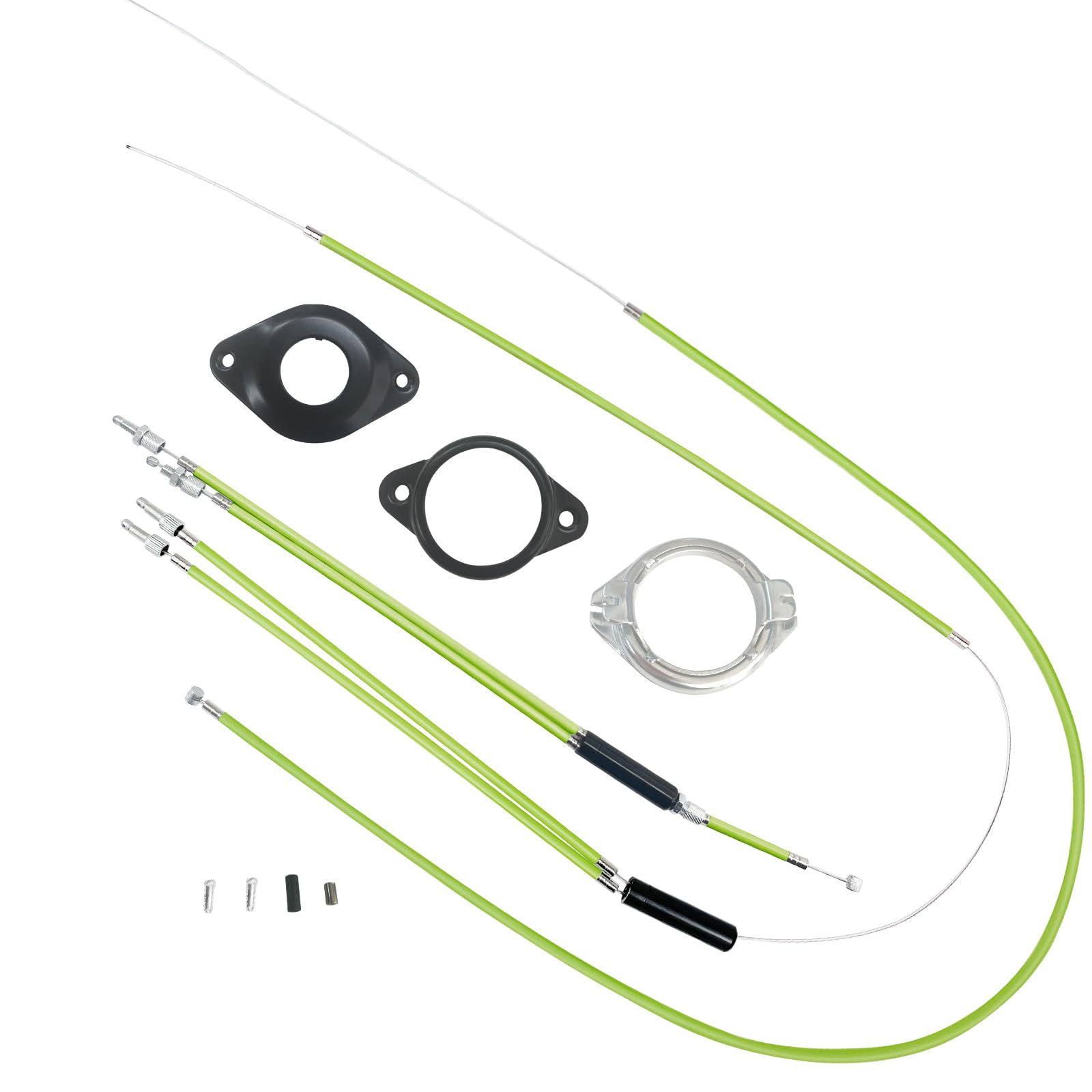 GATWOEST Pro-Grade BMX Bike Gyro Brake Cables Front + Rear (Upper + Lower) with Spinner Rotor Full Kit BMX Bicycle Brake Lines Set Cable Wire&Housing