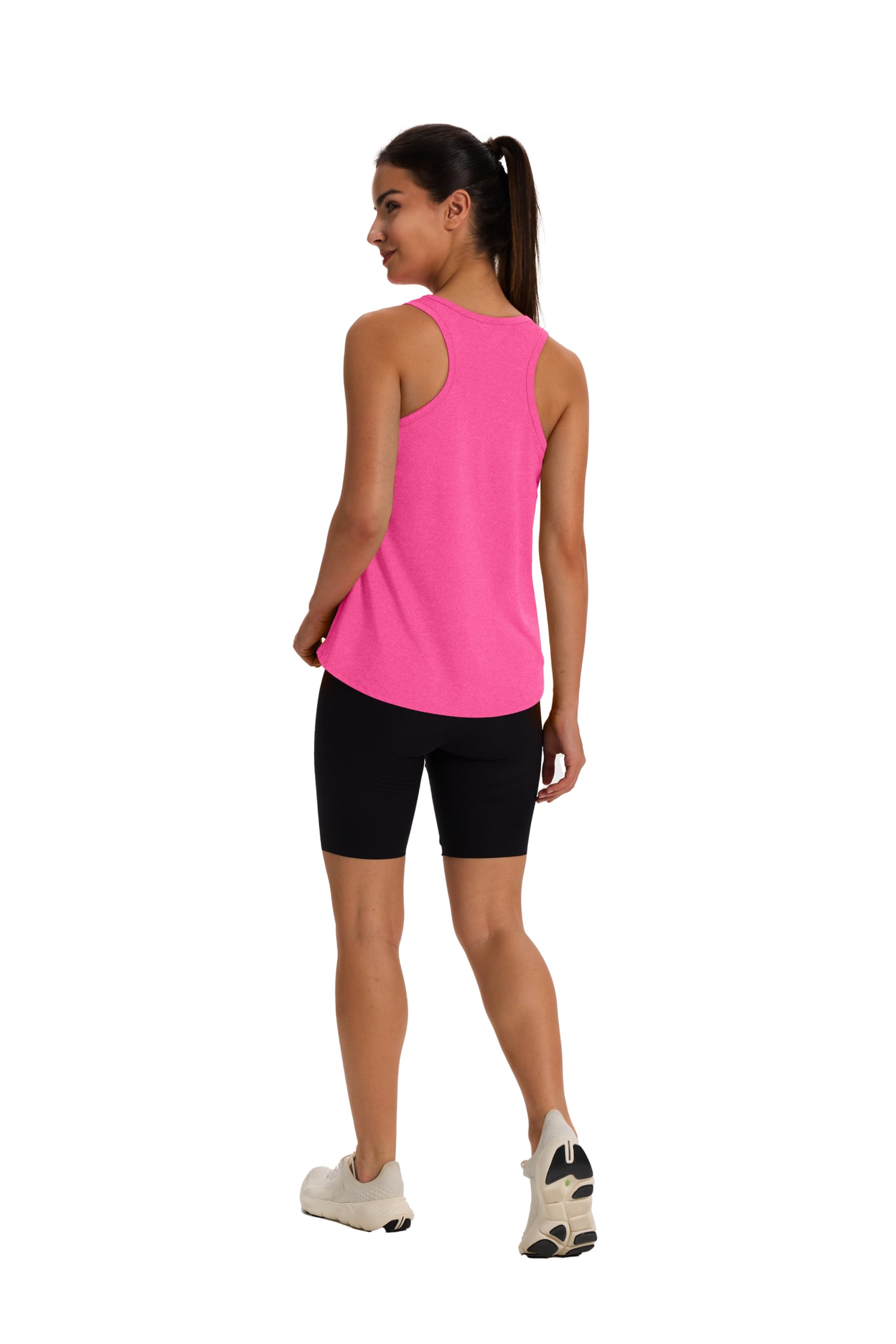 WIHOLL Camiseta deportiva sin mangas para mujer, espalda cruzada, para gimnasio, yoga, correr, verano, fitness, cuello redondo (S-XXL)