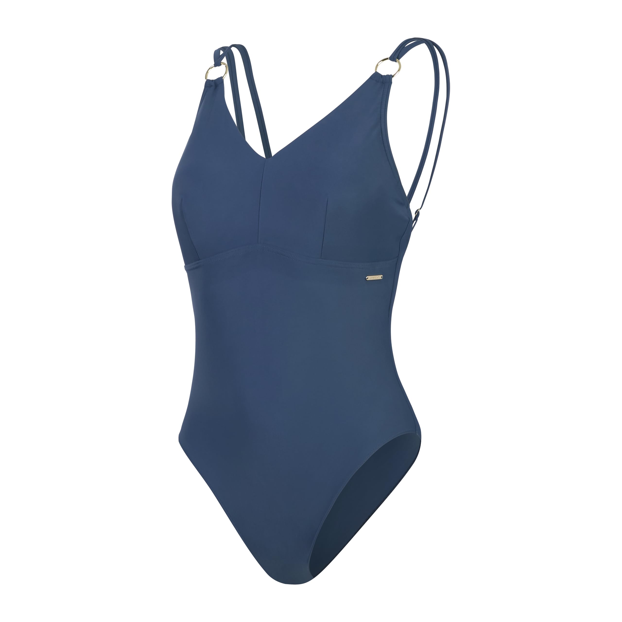 Speedo Women's Shaping Strappy 1 Piece Swimsuit | Shapewear | Beach and Holiday Swimwear, Spruce Blue, 42/18