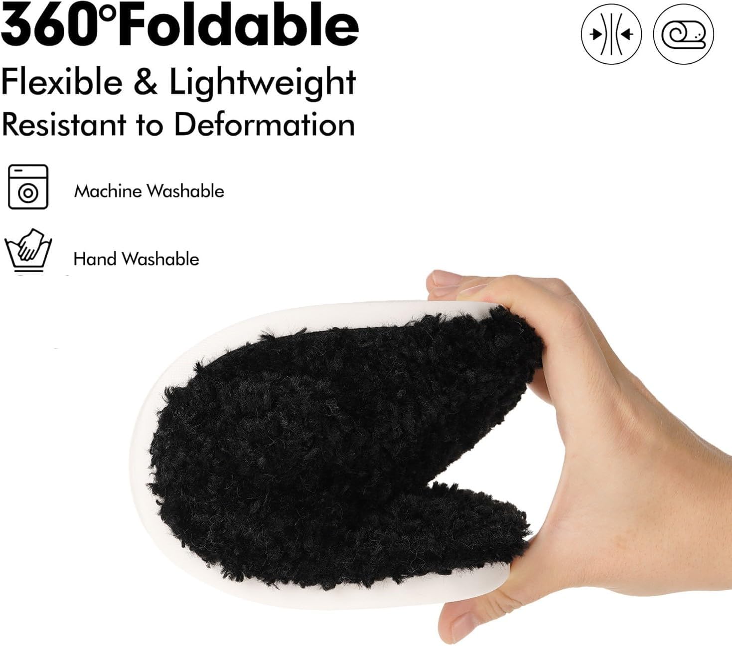 Dokela Fuzzy Open Toe Slippers for Women Soft Memory Foam Indoor House Shoes Slip On Cozy Bedroom Slippers Ladies Lightweight Non-Slip Home Slides - Image 4