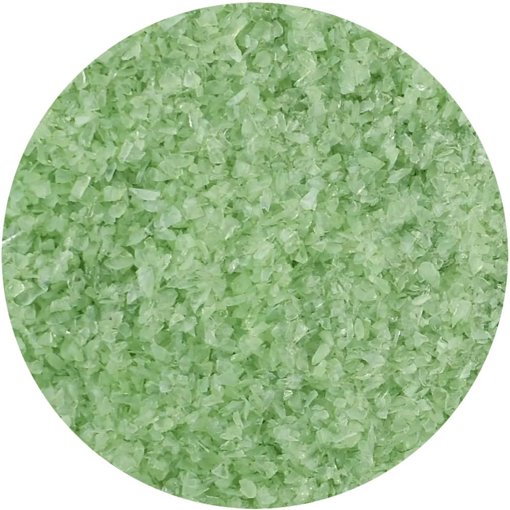 Youghiogheny Fusible Glass Frit Fine Jadeite Green Opal 4oz Jar - 96 COE (4100)