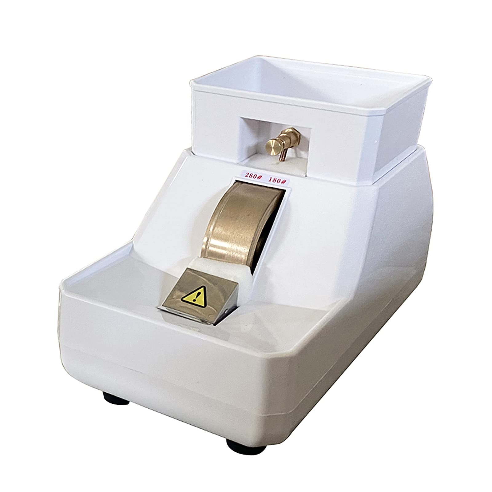 LGXEnzhuo Optical Hand Edger Manual Lens Grinder Machine with #280 and #180 Lens Grinding Wheel Optical Hand Stone 110V