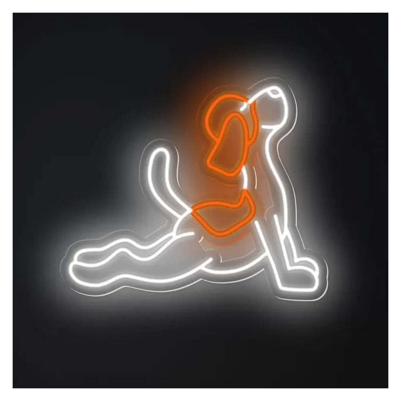 Scritta luminosa Insegna Al Neon A Con Cane Yoga, Decorazione Da Parete Per Interni, Dimmerabile, Per Amanti Degli Animali, Decorazione Per Camera Da Letto Per Bambini