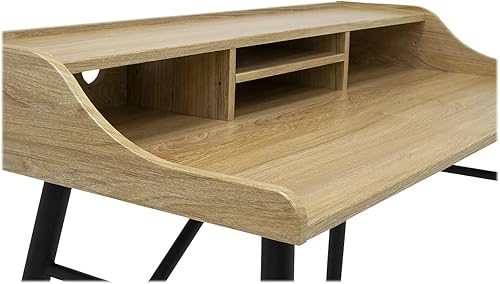 Miniatura 6 de Calico Designs Le Woodford - Escritorio moderno, secretario, para escritura, de 45 pulgadas de ancho, con gabinete bajo de almacenamiento cónico,