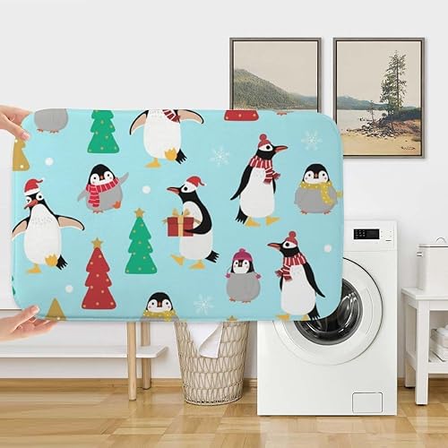 Miniatura 5 de Cute Penguin in Christmas Costume Washable Rug 18X30in Bathroom Toilet Rugs Bath Matts Outside Door Mats Instant Dry Water Proof Anti Slip Patterned