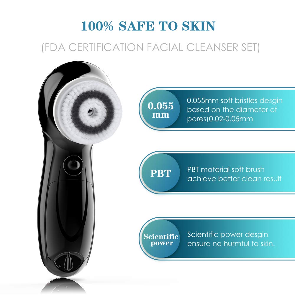 TOUCHBeauty Facial Cleansing Brush for Men Face Scrubber with Advanced
